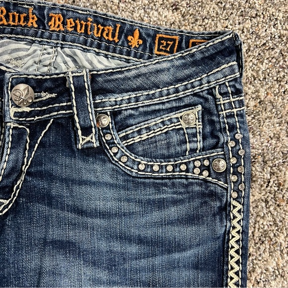 Women’s Rock Revival Elaina Boot Cut Stretch Jeans Size 27 E8254823L - Picture 7 of 16